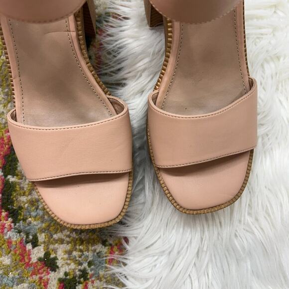 Madden Girl Beige Tan Ankle Strap Chunky Platform Heeled Grandview Sandal 9 - Picture 5 of 10